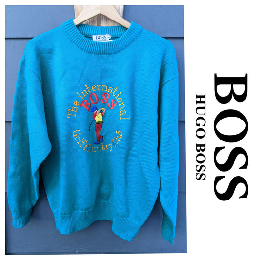 Vintage HUGO BOSS golf sweater sz XL