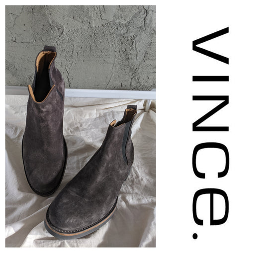 Vince grey suede Chelsea boots sz 9.5