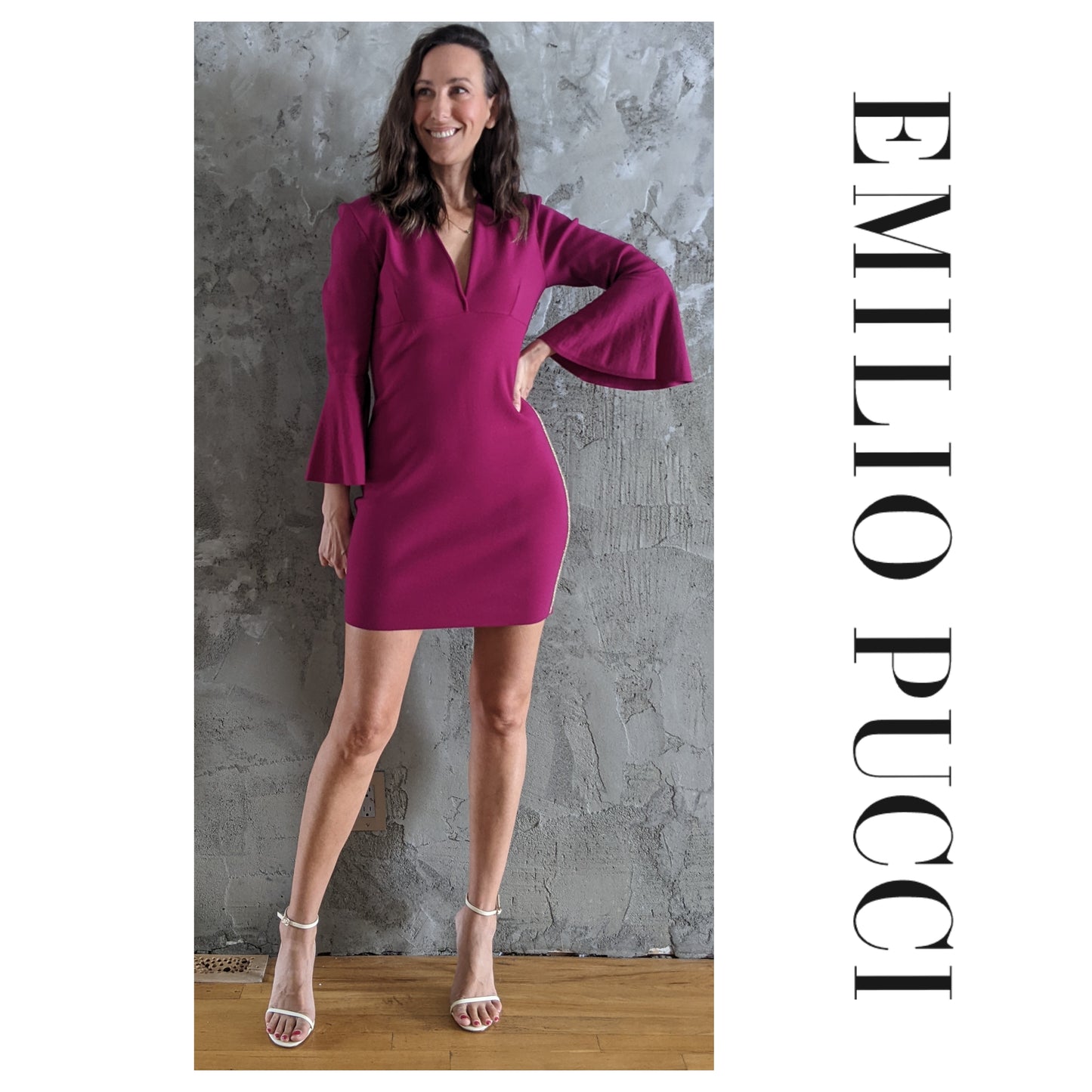 Designer!! Emilio Pucci knit dress sz M