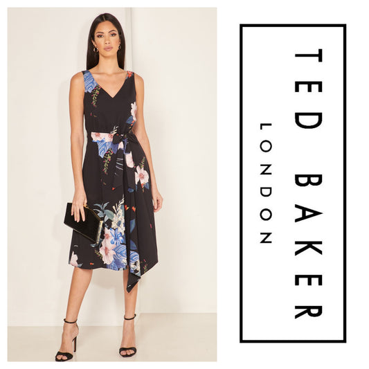 TED BAKER "Trinni Midi dress" size Ted 1 (US size 4).