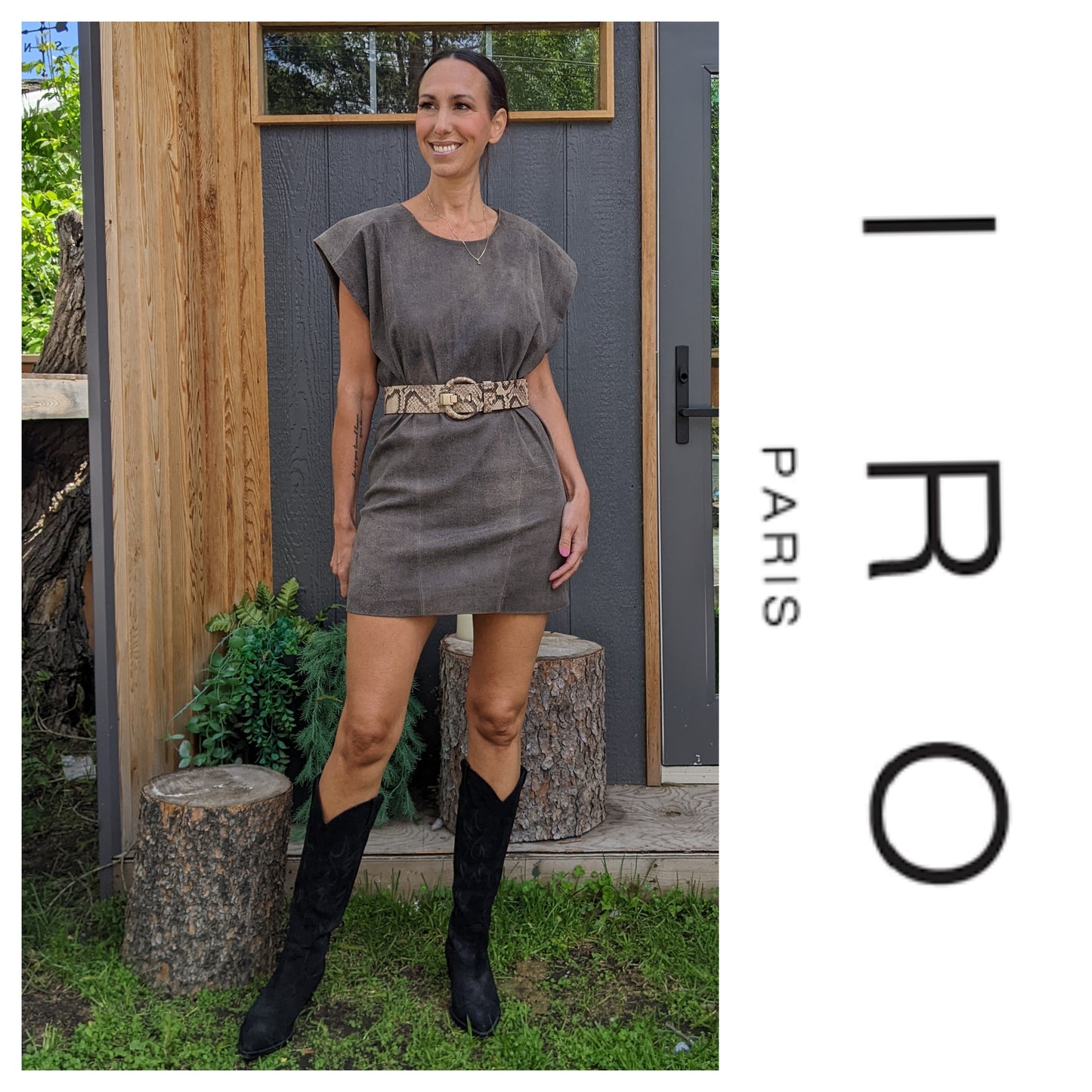 NWT! IRO genuine leather dress size T1 (fits XS/S)