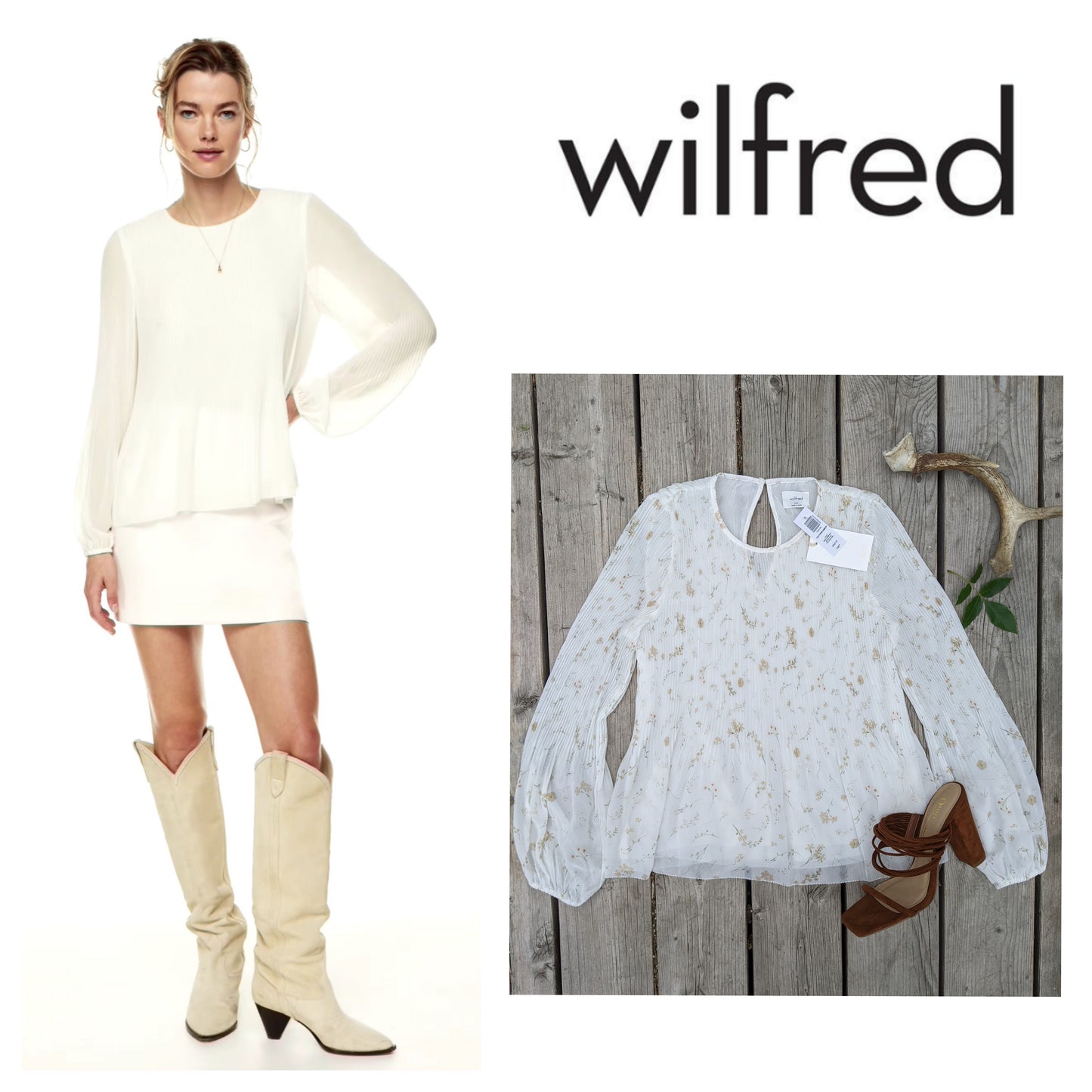 NWT!! Wilfred Daydreamer blouse sz XXS (relaxed)