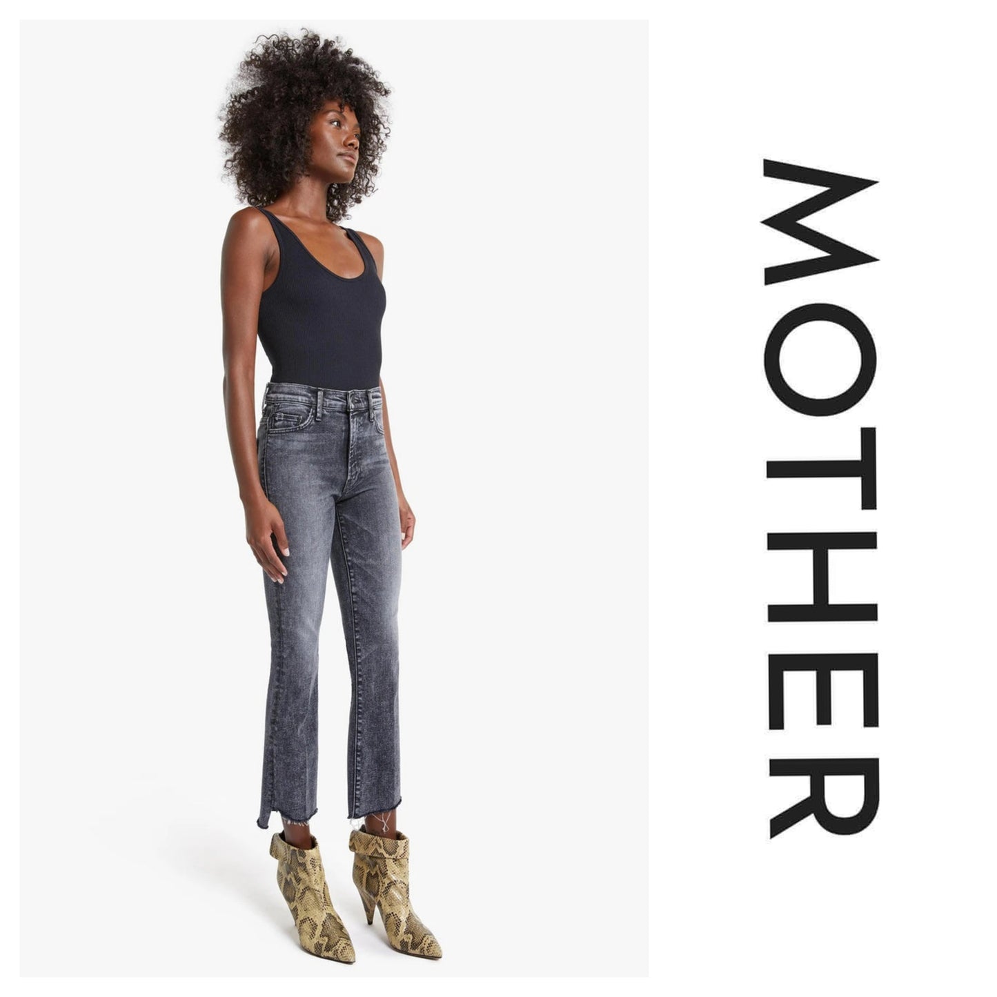 Mother The Insider Crop Step Fray in Wash Train Stops sz 27