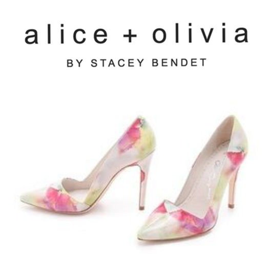 Alice + Olivia watercolor pumps size 38.5