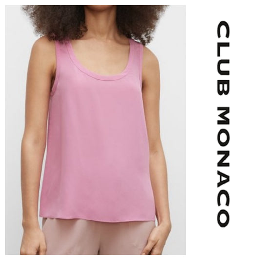 Club Monaco 100% silk tank sz S.