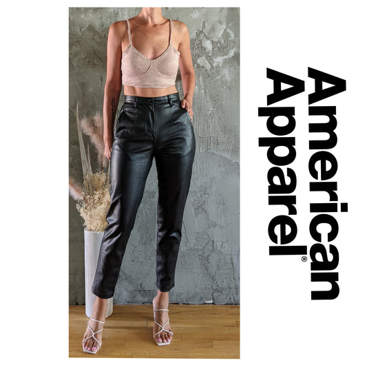 American Apparel vegan leather pant sz S