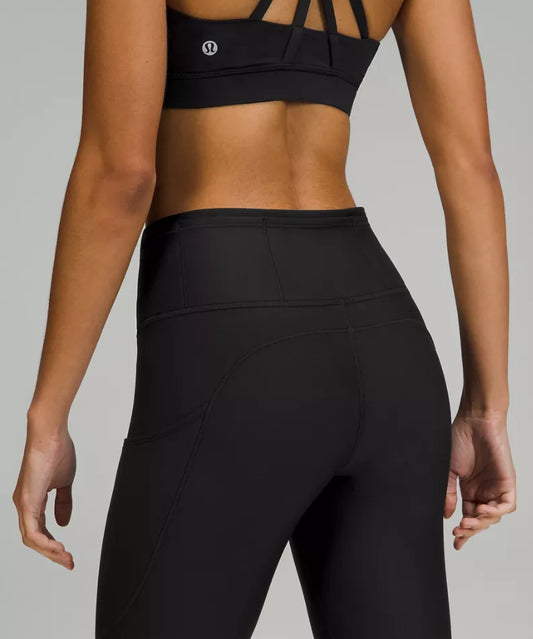 LULULEMON Fast and Free Reflective High-Rise Crop sz 4