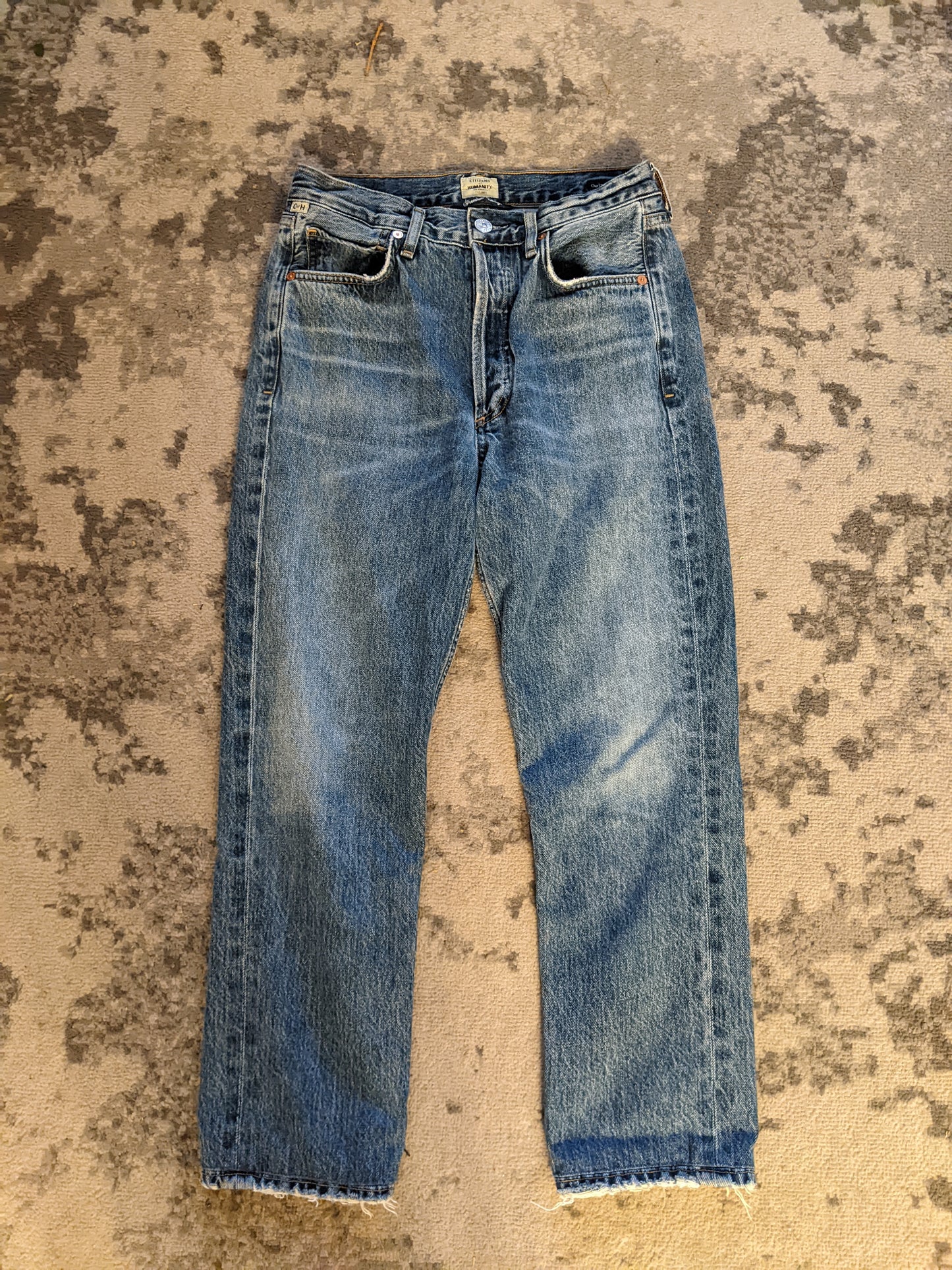 CITIZENS OF HUMANITY
Charlotte high-rise straight-leg jeans sz 25