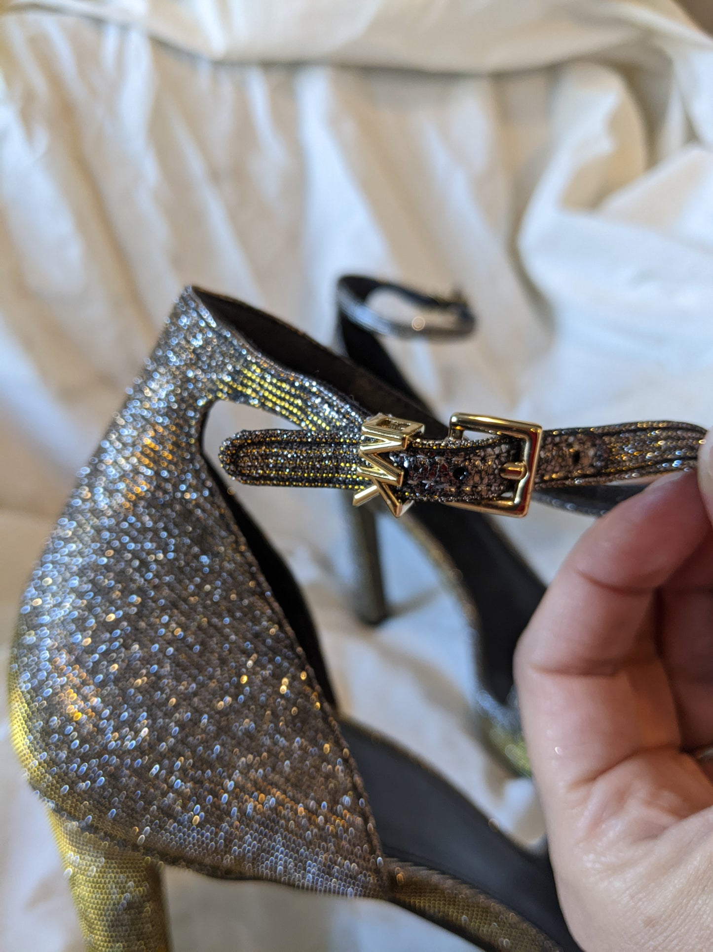 Michael Kors "Margot Glitter Platform heels" sz 9.5