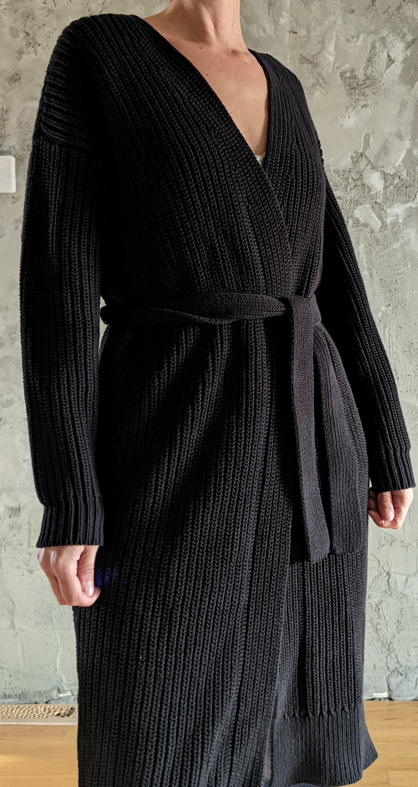 American Apparel black heavy sweater jacket sz XS/S.