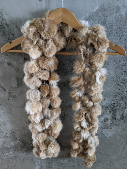 Betmar New York 100% rabbit fur scarf