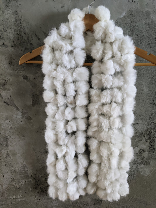 Betmar New York 100% rabbit fur scarf