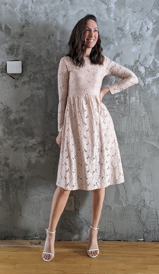 H&M long sleeve lace dress size XS.