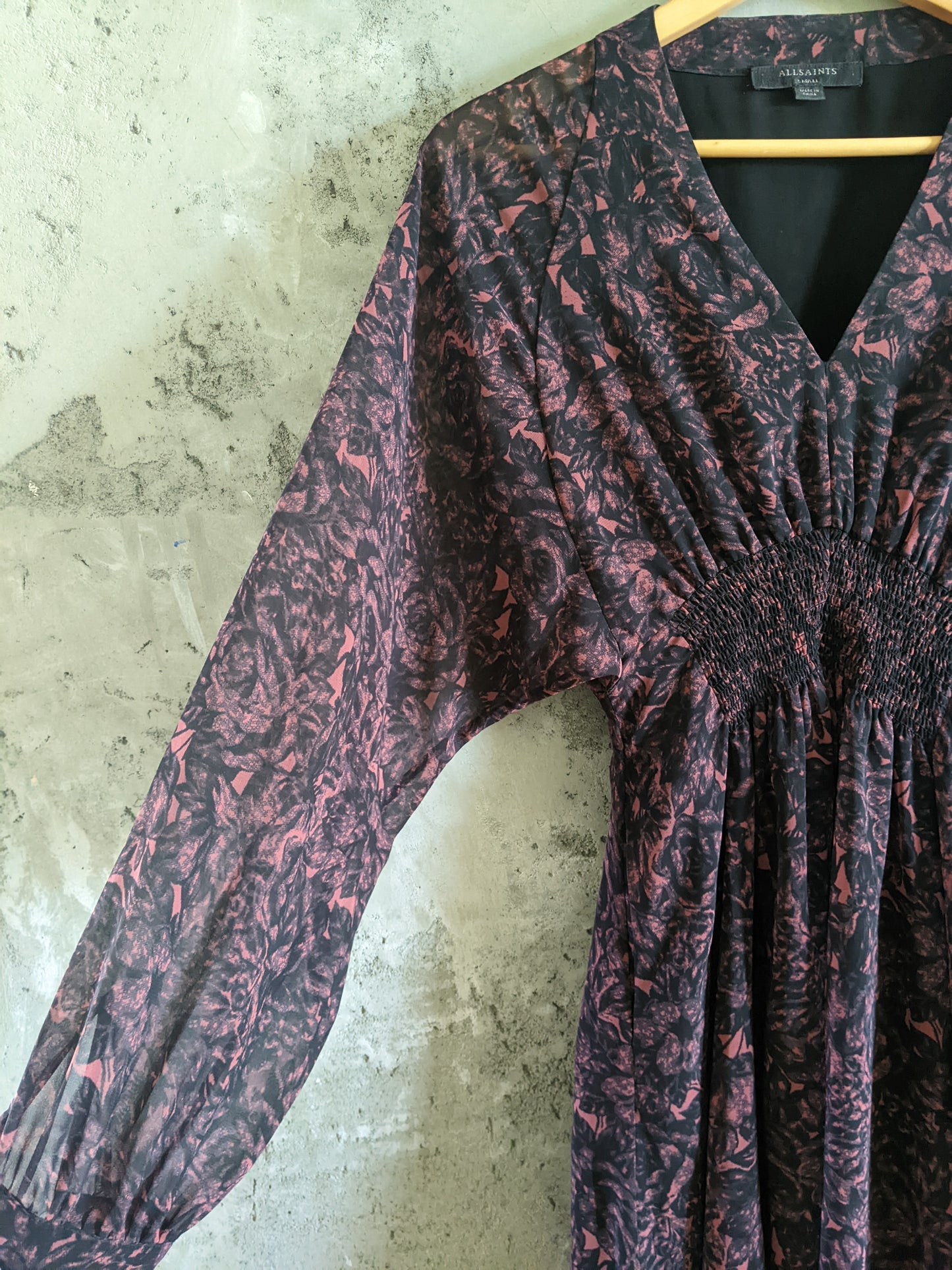 ALL SAINTS Nichola Rosey woven dress sz S/M