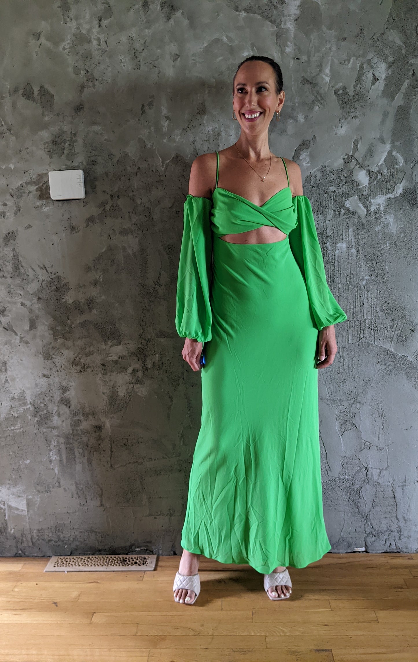 NWT! RNWY Sydney Skaikru dress apple green sz S