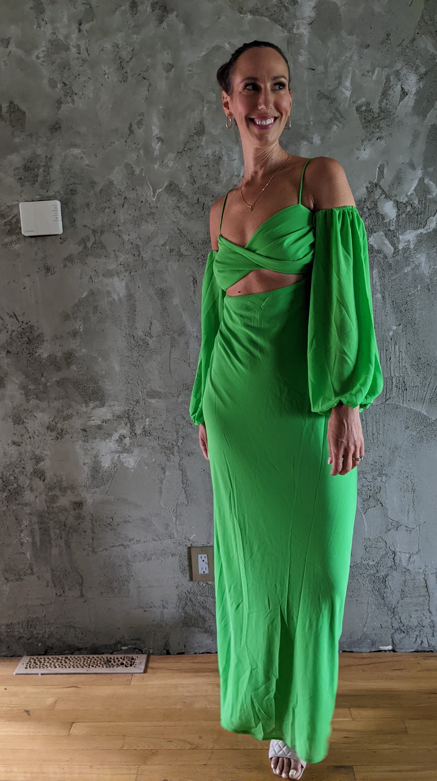 NWT! RNWY Sydney Skaikru dress apple green sz S