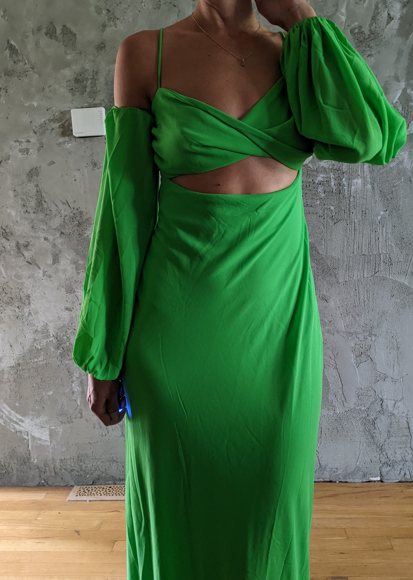 NWT! RNWY Sydney Skaikru dress apple green sz S