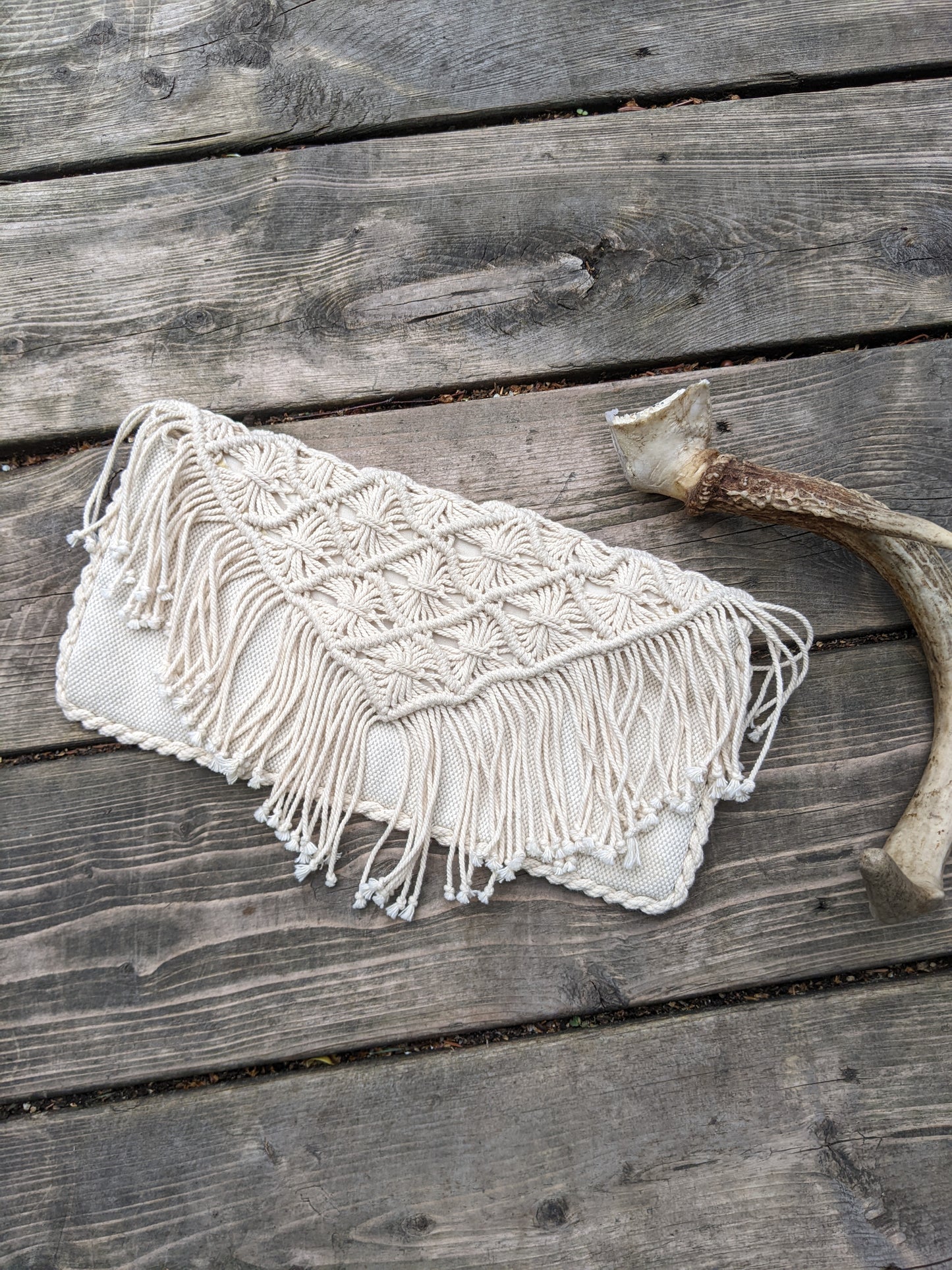 American Eagle Fringe clutch