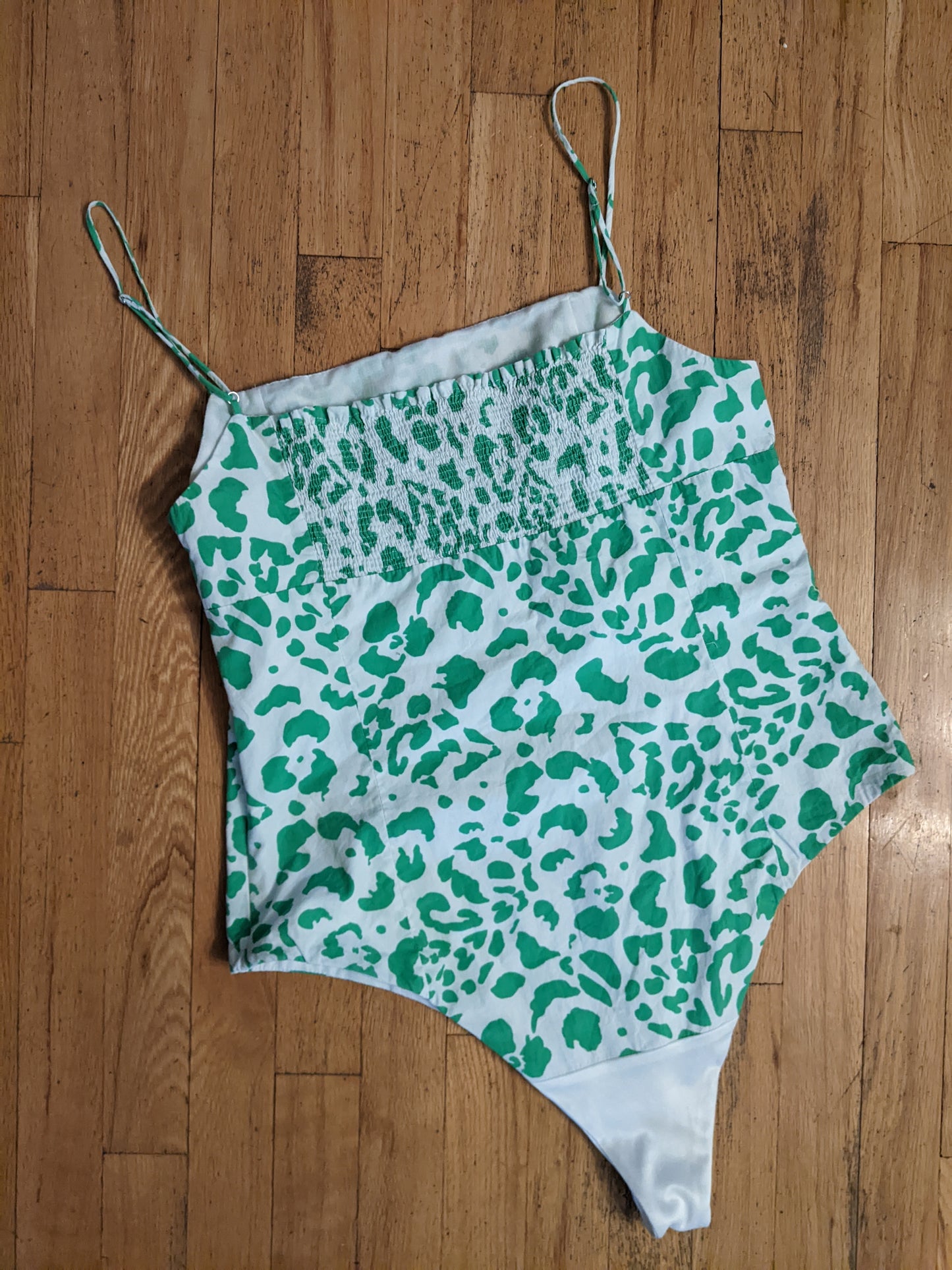 Zara cow print bodysuit sz XL