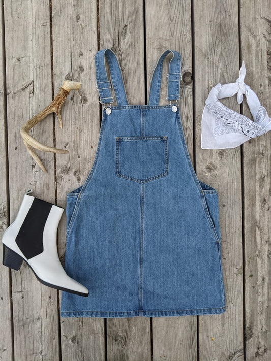 ONLY denim overall dress sz euro 36 (US sz 6)