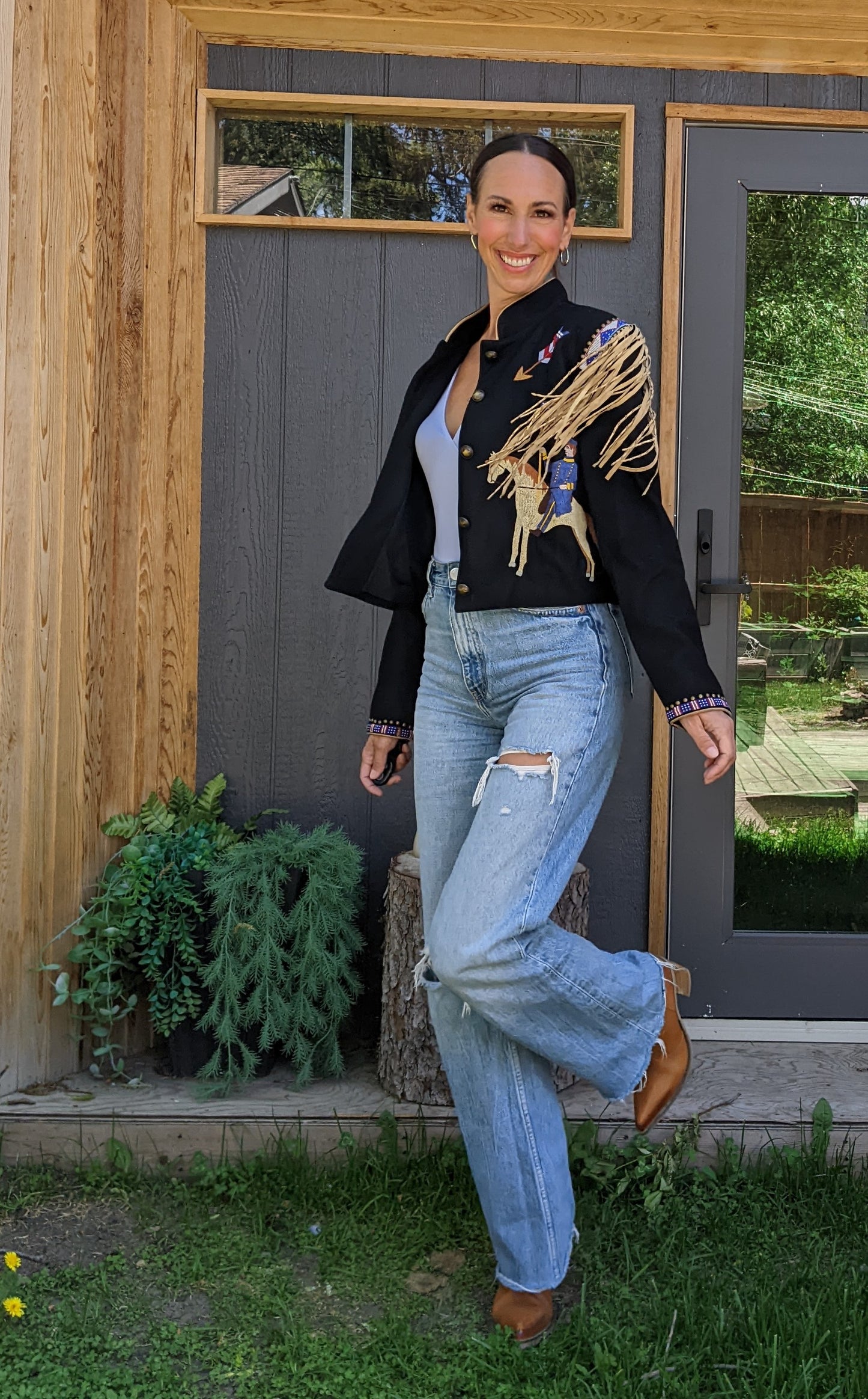 DoubleD Ranchwear fringe jacket. Fits S/M