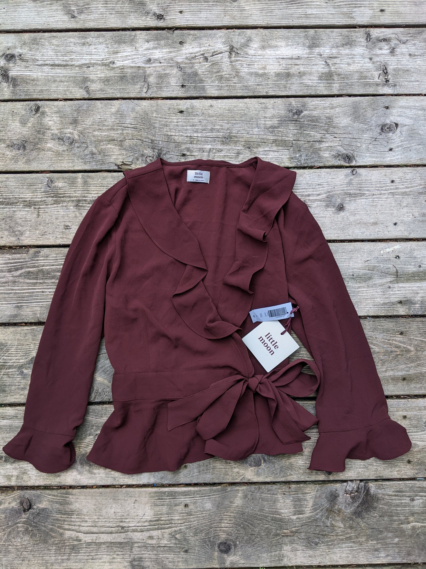 NWT! Little Moon Julep blouse in Truffle sz M