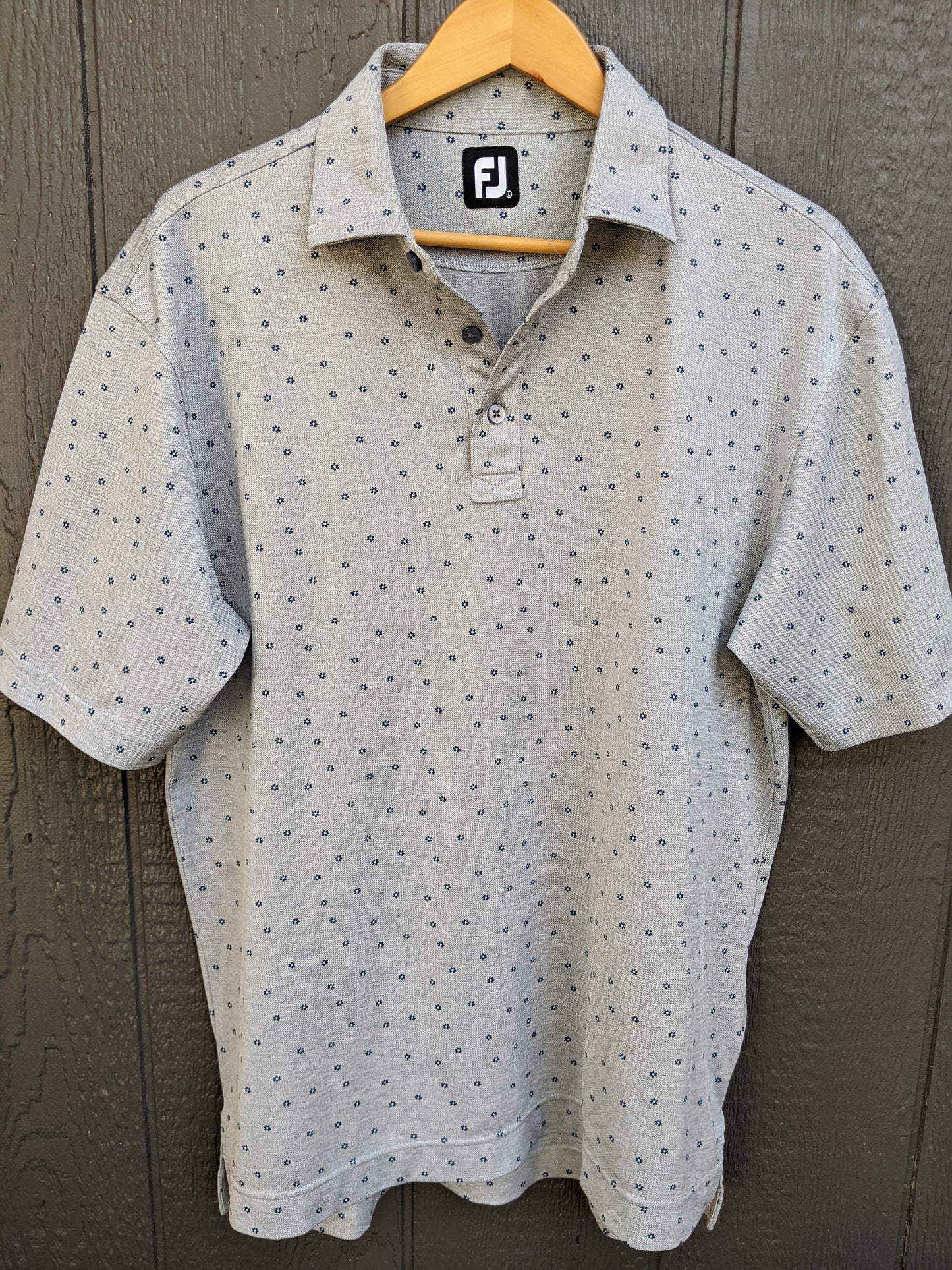 FootJoy Stretch Pique Flower Print sz L (relaxed fit)