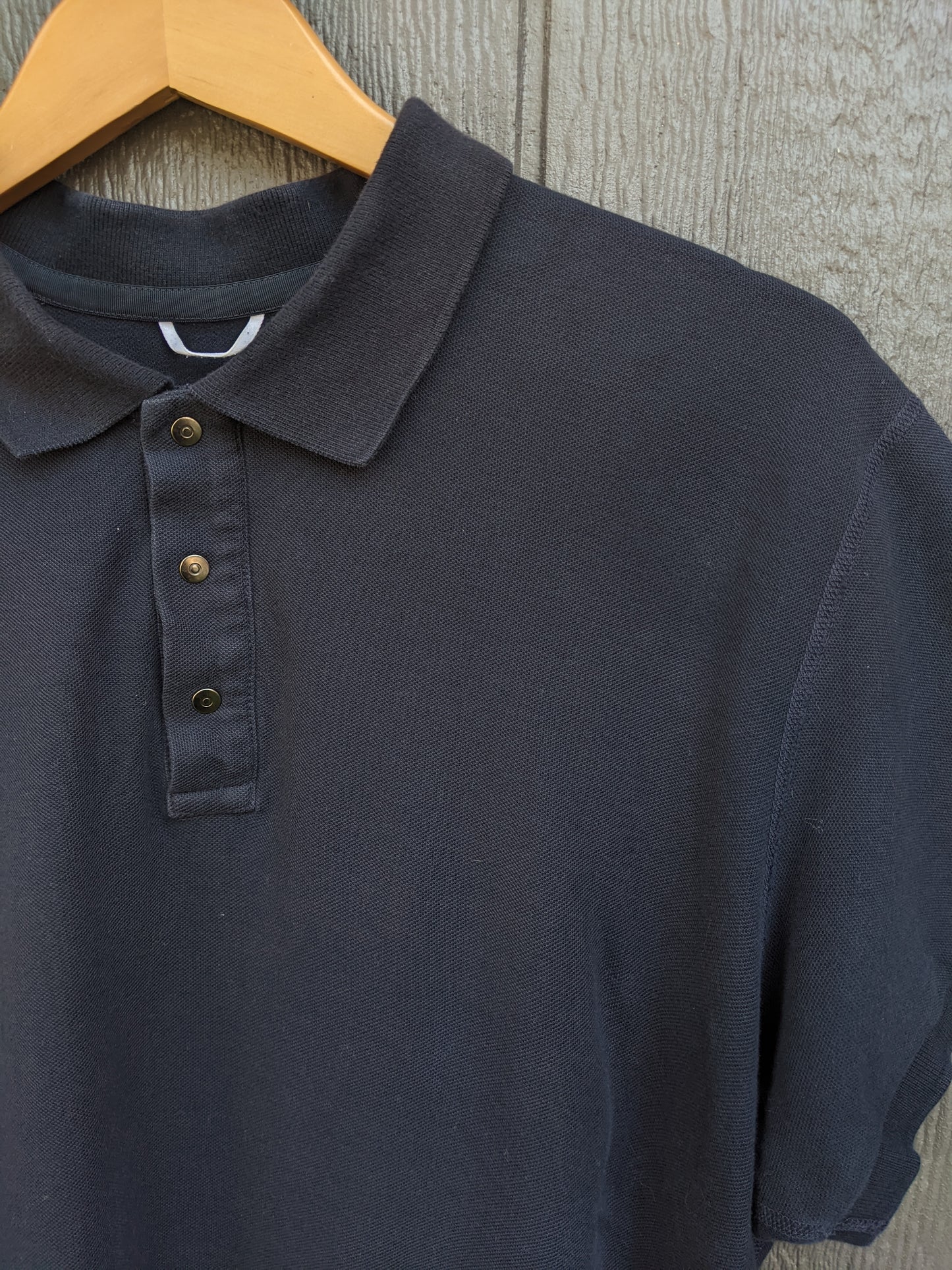 Reigning Champ navy Athletic Pique Polo sz XL