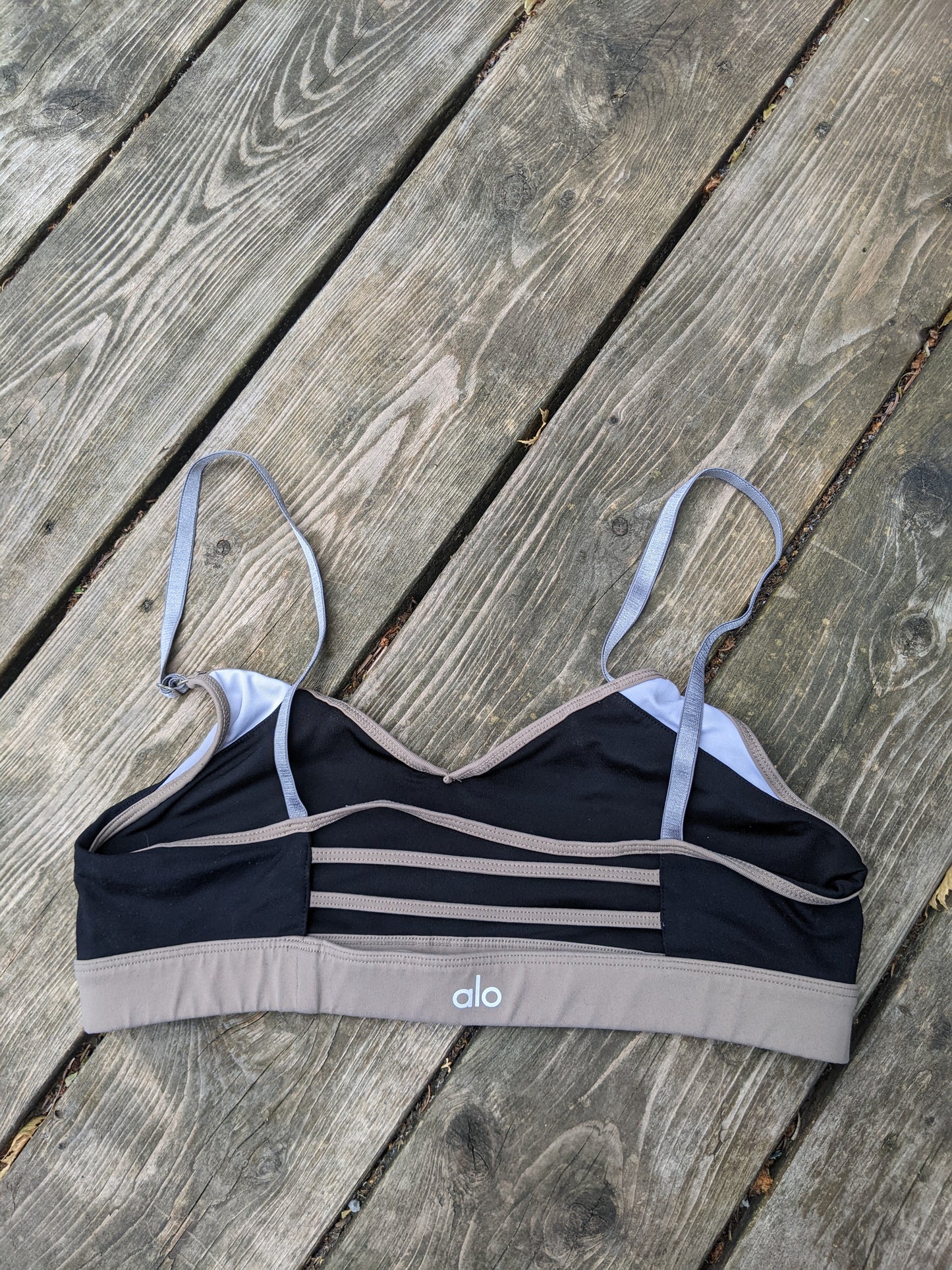 Alo Yoga Trace 2 Colorblock Sports Bra sz M