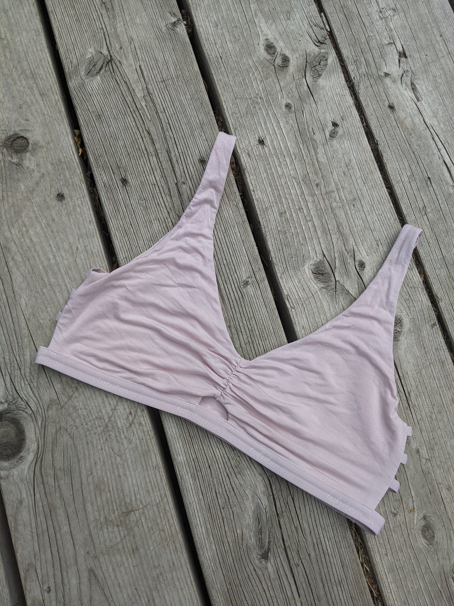 LULULEMON Simply Gathered Bralette light pink sz M