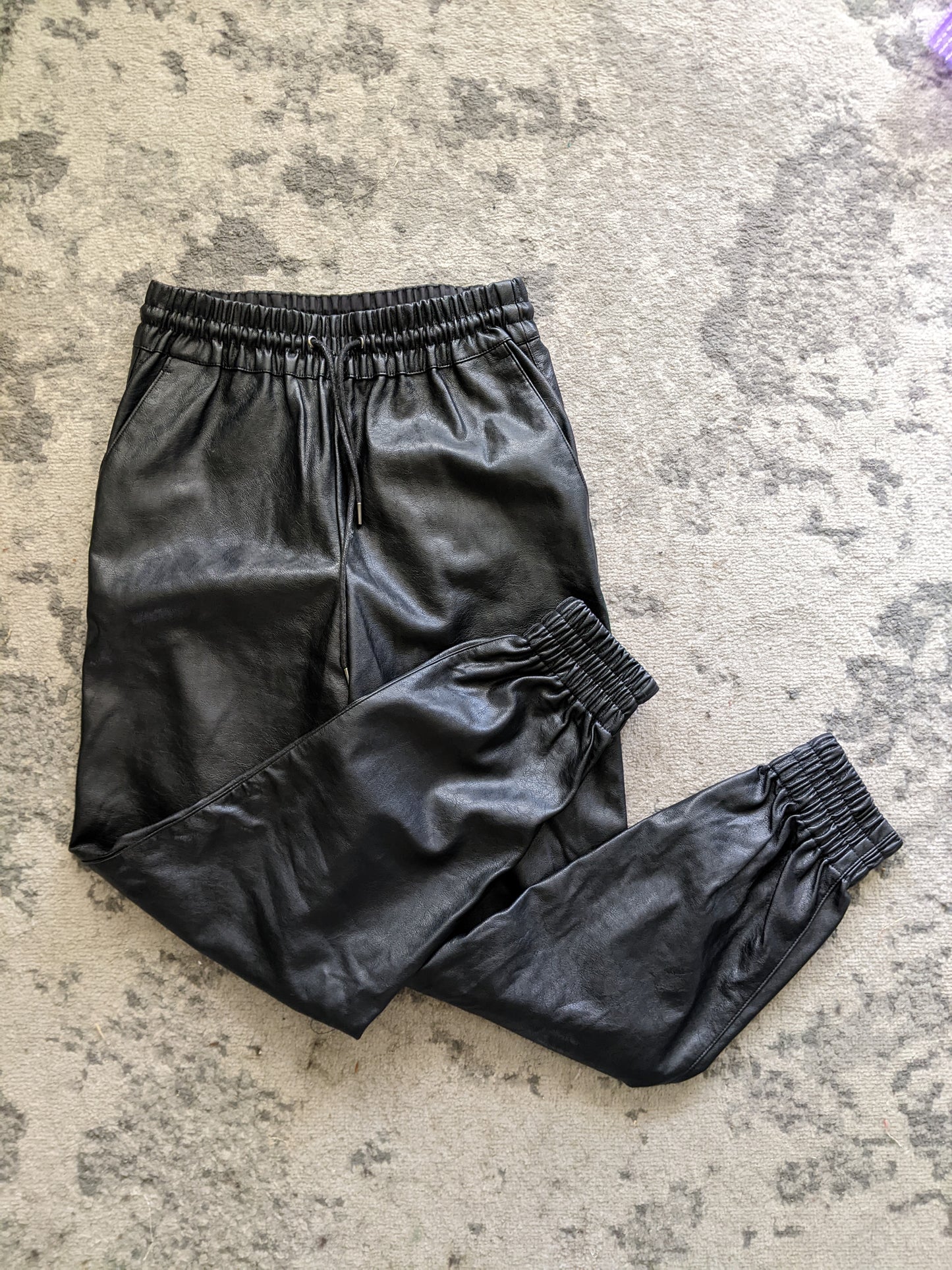 Dynamite Sacha Faux Leather Jogger sz XS