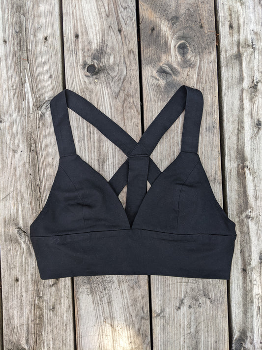 Signature8 black Bra top Sz Lrg