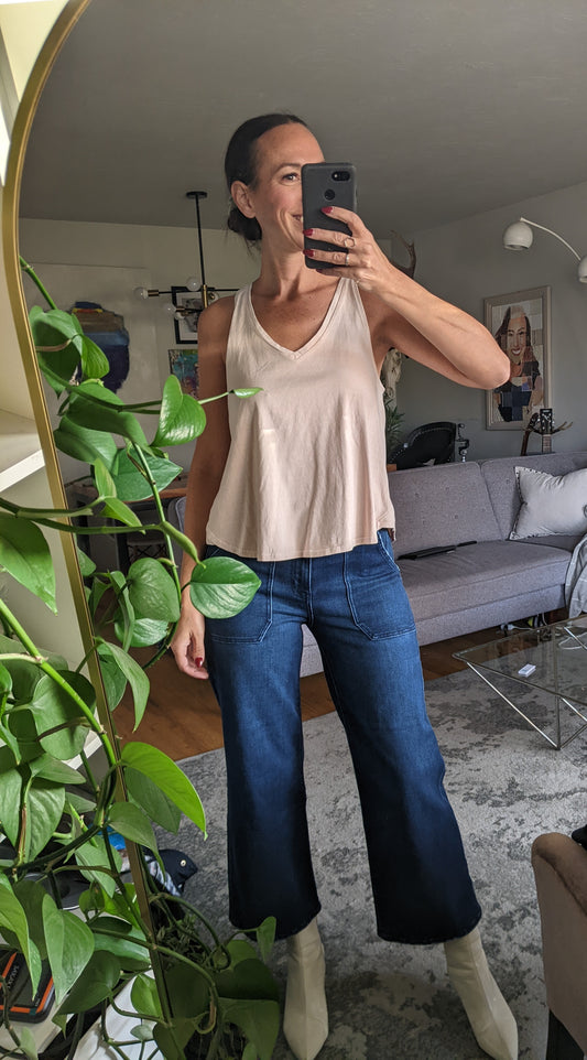 Rag and Bone/Jean blush tank top. Fits XS-M