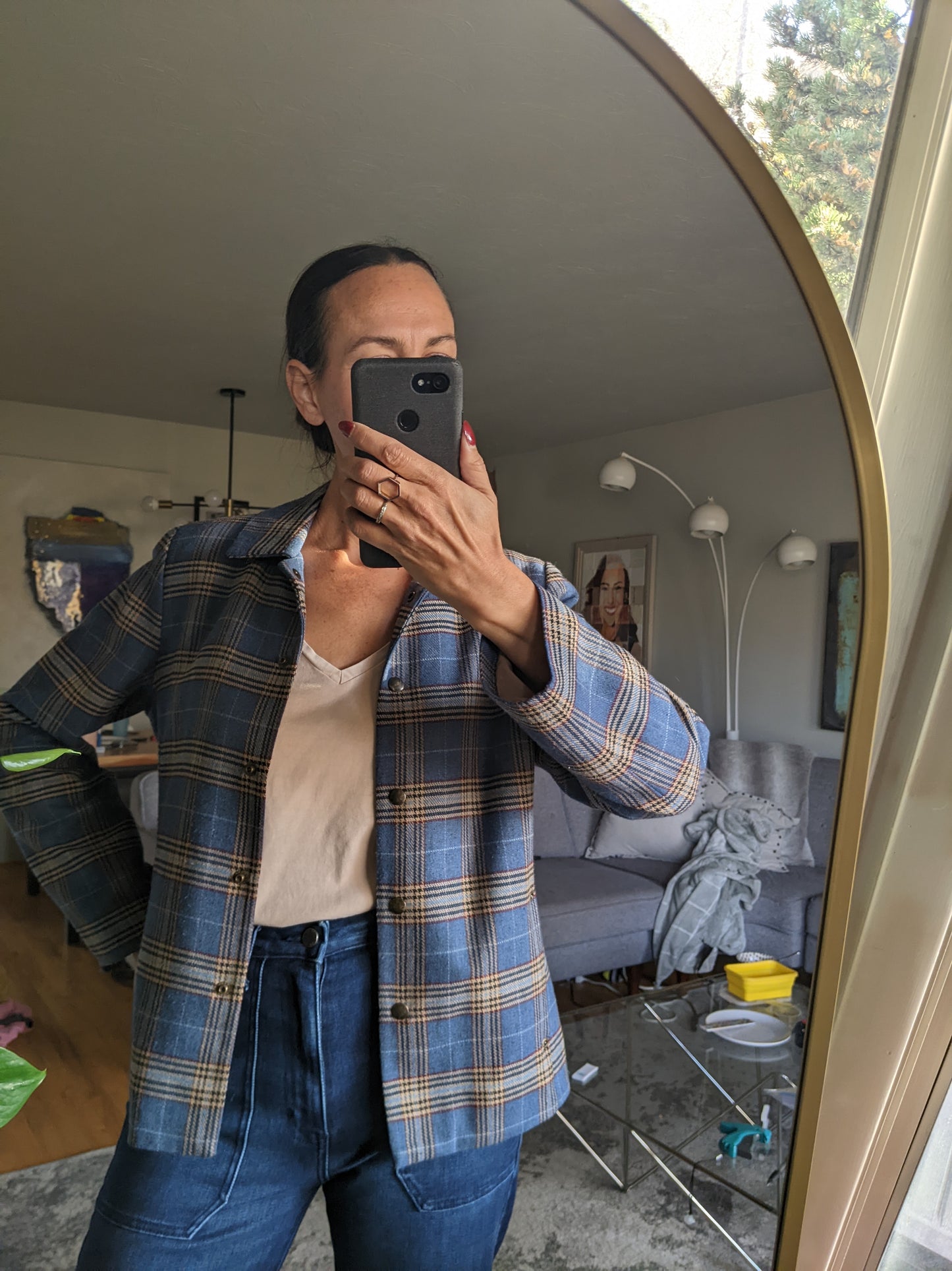 Vintage plaid jacket. Fits S/M