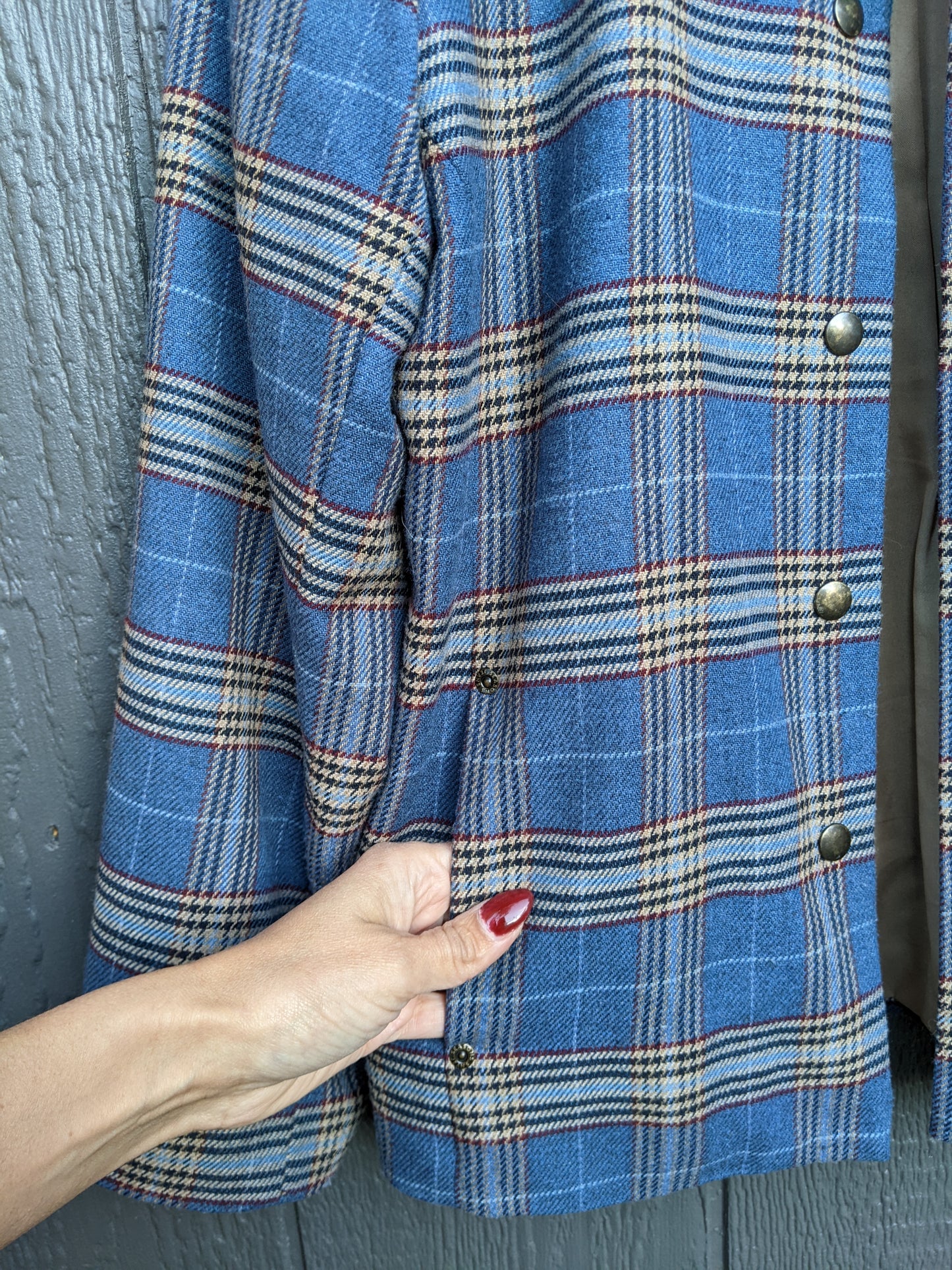 Vintage plaid jacket. Fits S/M