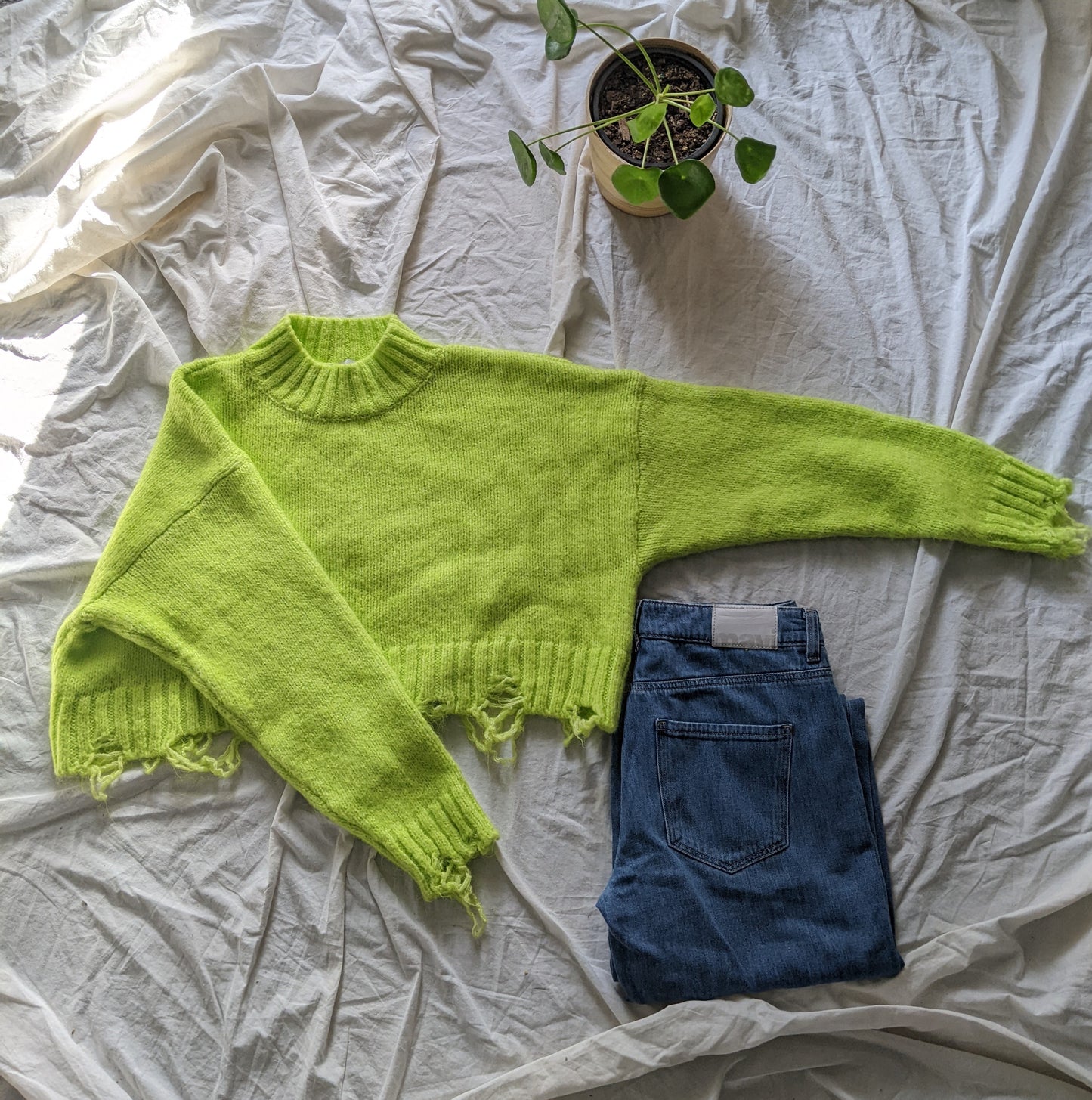 Zara crop sweater sz M