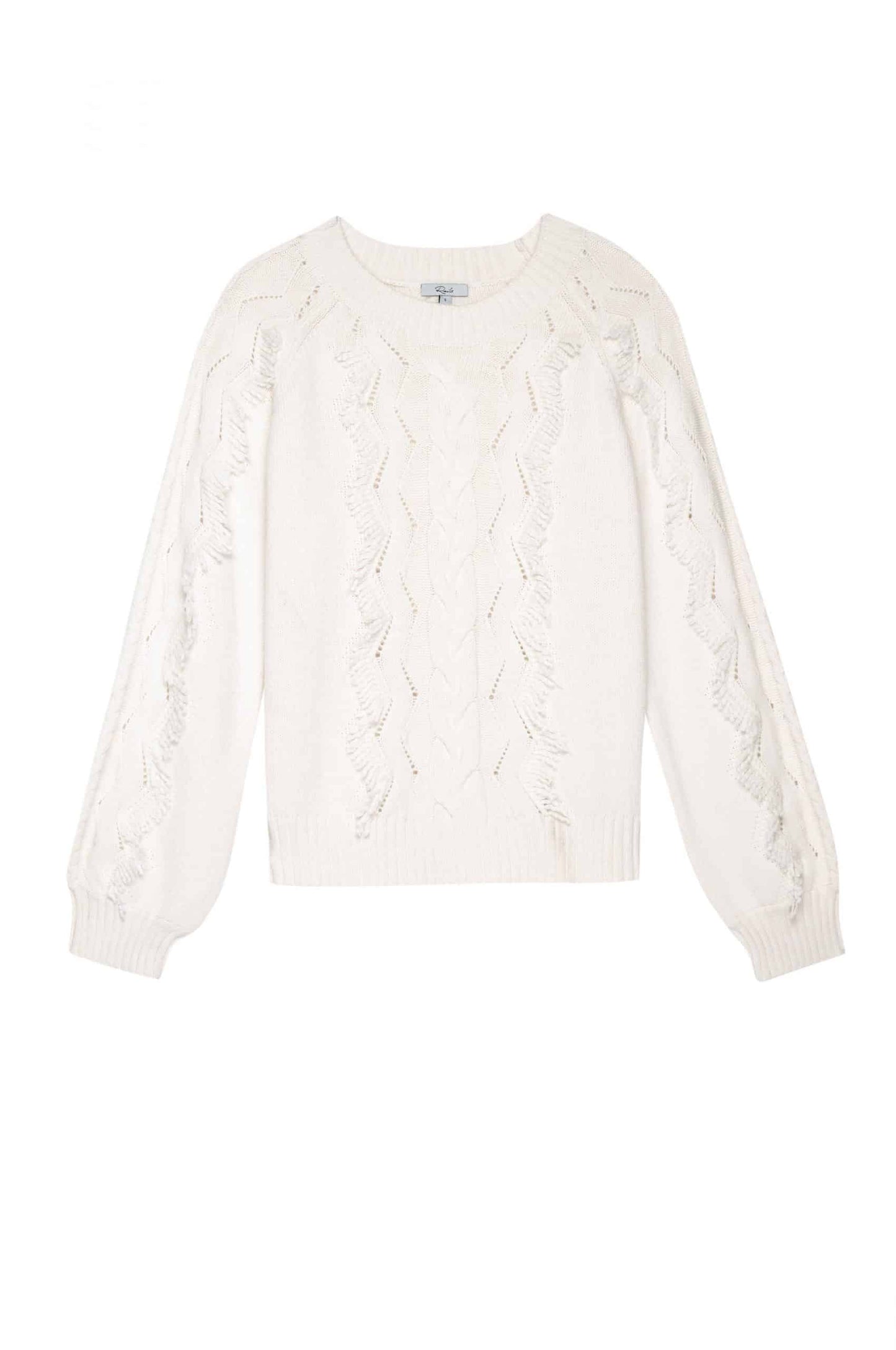 Rails - Francis Fringe Sweater in Ivory sz S