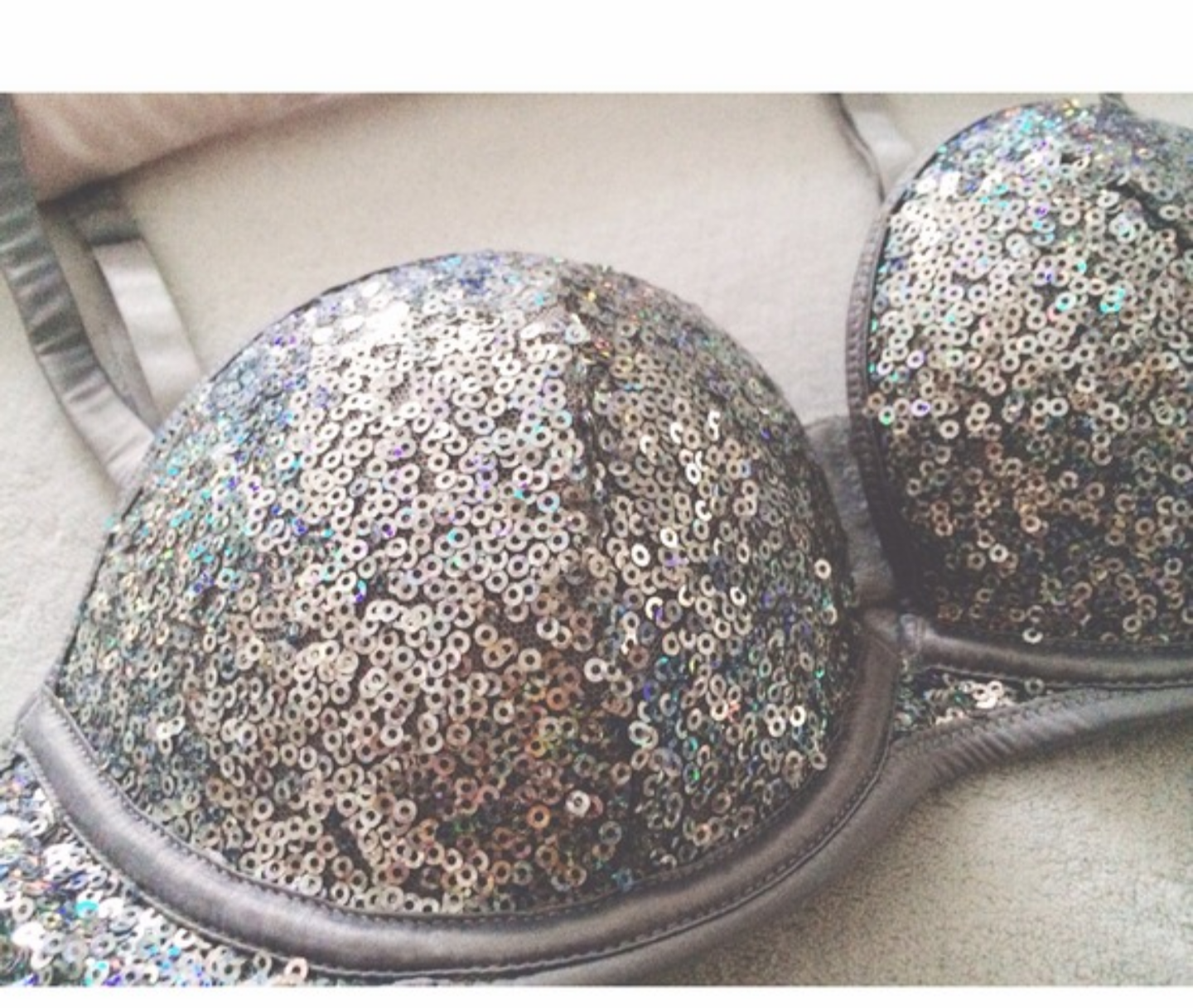 NWOT H&M sequin push up bra sz 34A