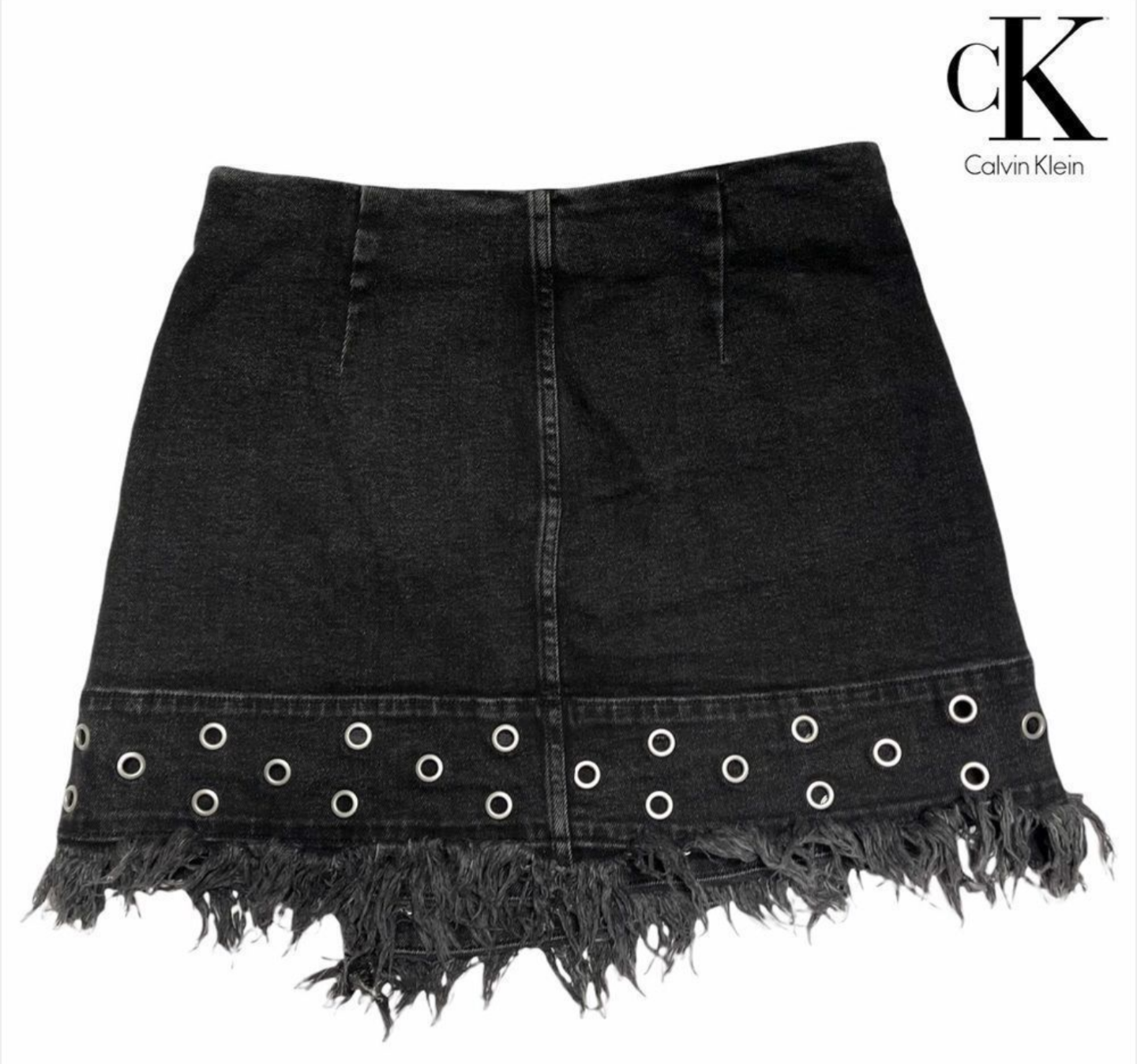 Calvin Klein denim skirt with rivets sz XS (fits like 4)