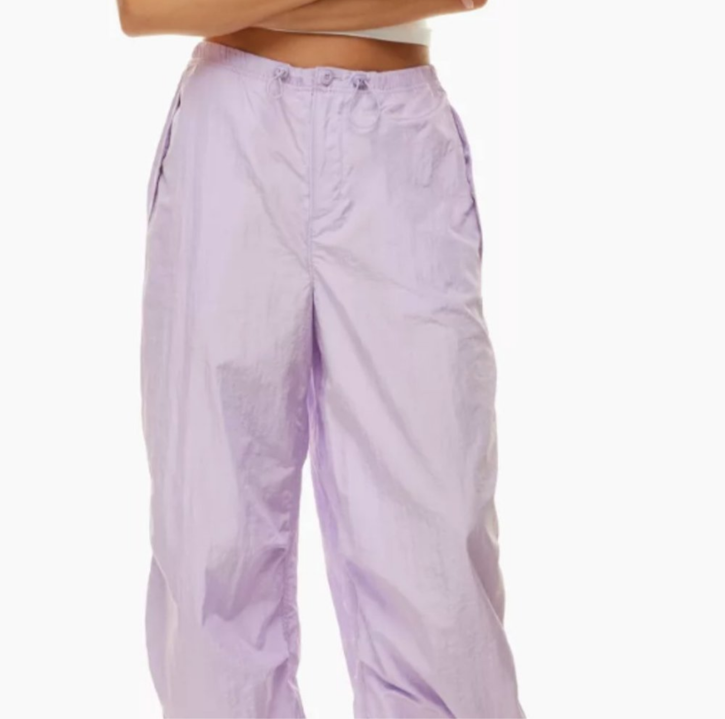 TNA lavender Aviator Parachute Pant sz M