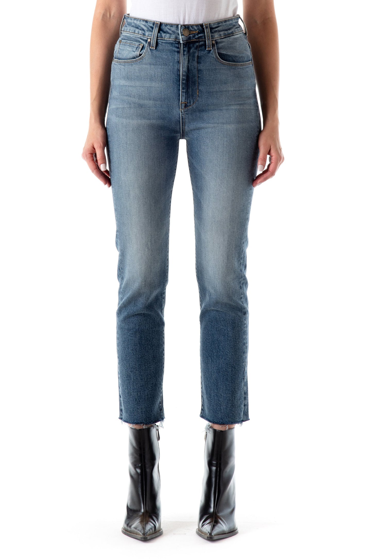 Fidelity Twiggy High Waist Crop Slim Jeans sz 27