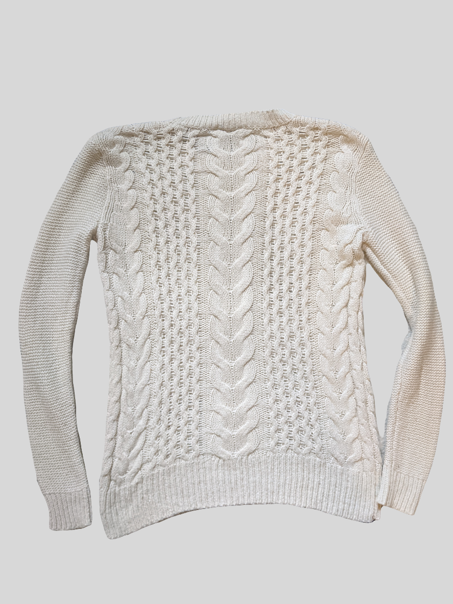 Club Monaco cableknit sweater sz S