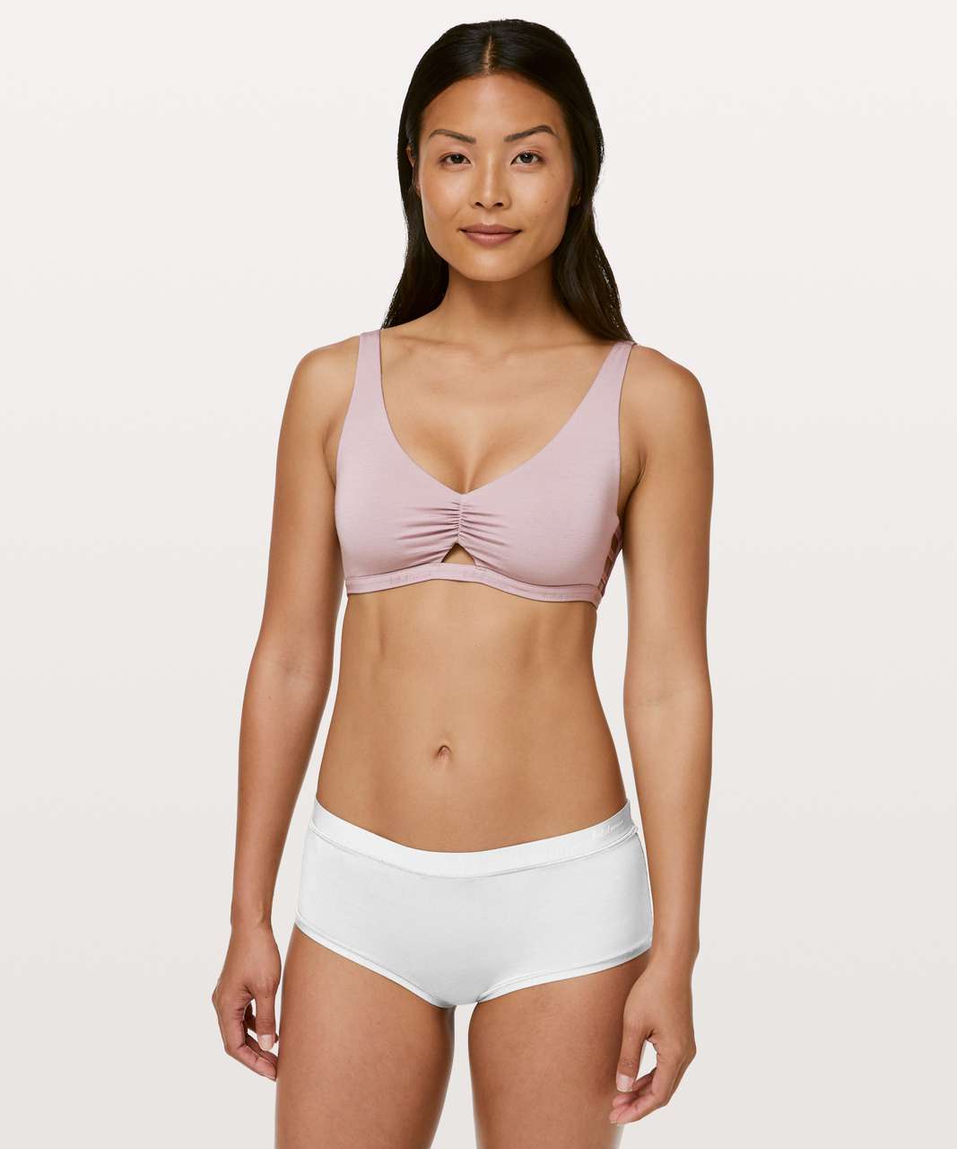 LULULEMON Simply Gathered Bralette light pink sz M