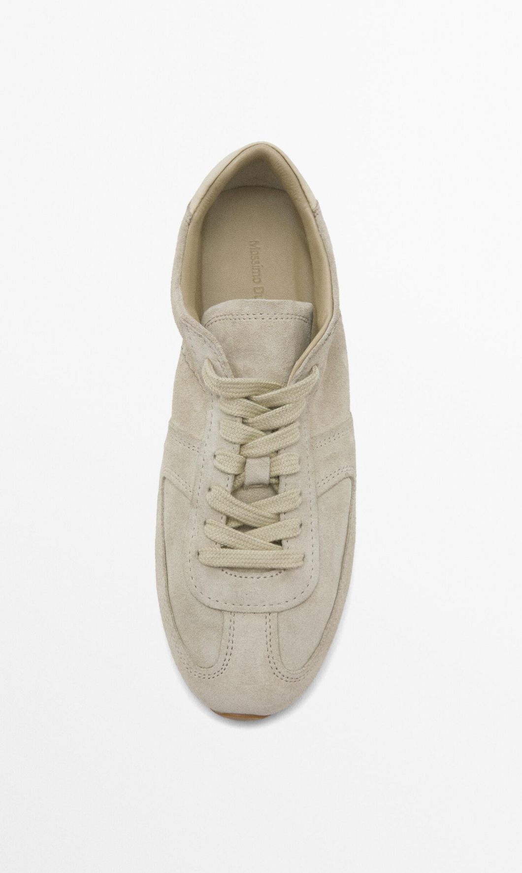 New! Massimo Dutti suede trainers sz 38