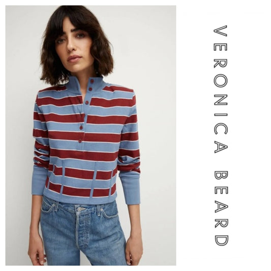 New! Veronica Beard Striped Shervin Top sz S