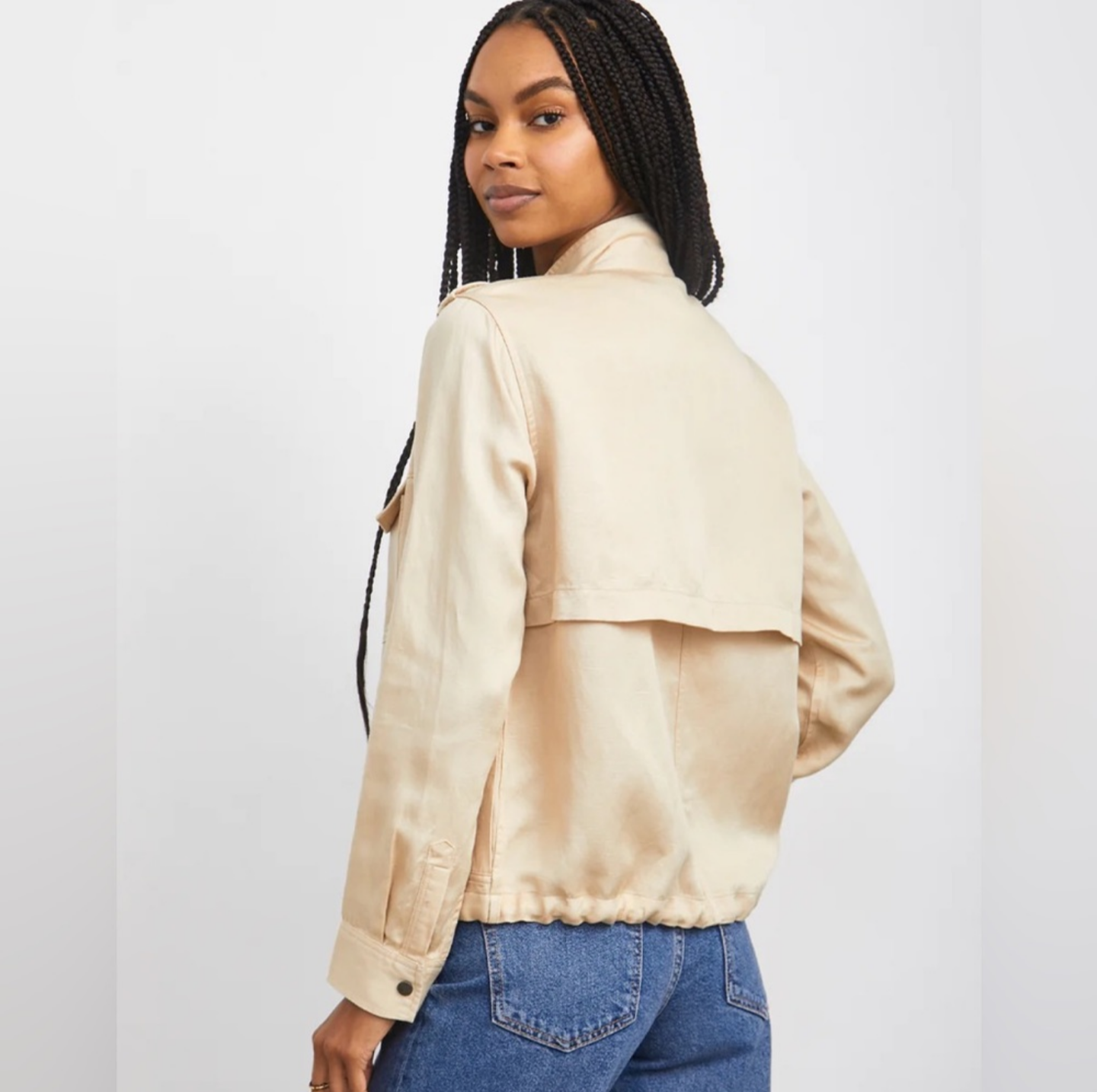 RAILS - Collins Trench Jacket in Bone sz Lrg