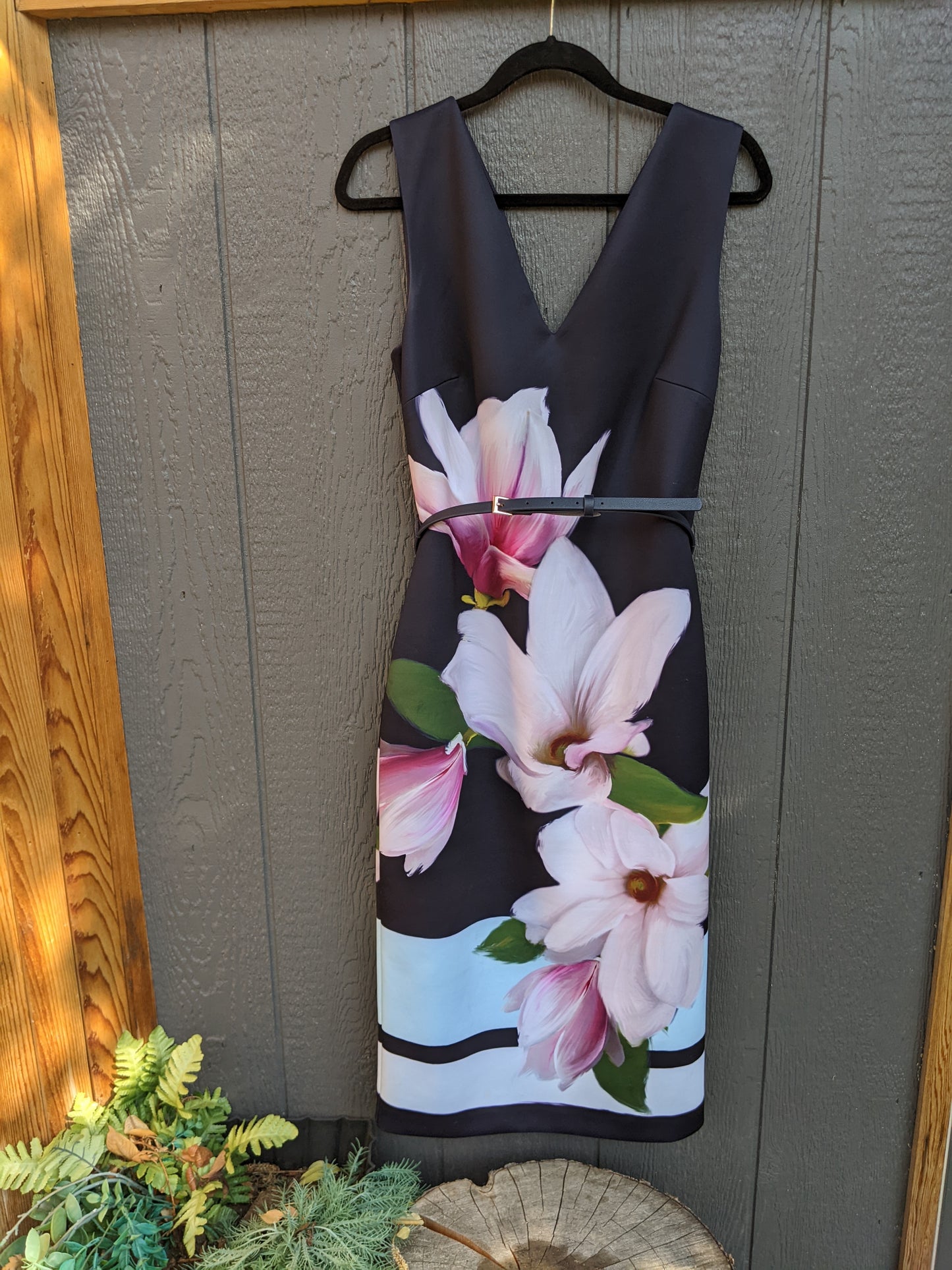 NWT! Ted Baker "Aviah" belted dress sz Ted4 (US size 10)
