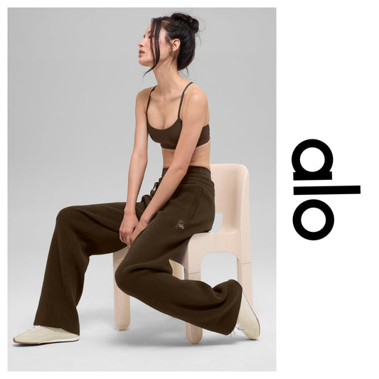 NWOT! Alo Yoga Scholar Straight Leg Sweatpant sz XS (unisex sizing! Fit big!)