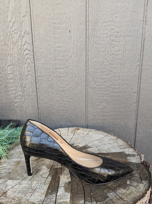 New!! RON WHITE "Cindy Croco Weatherproof leather" sz 37