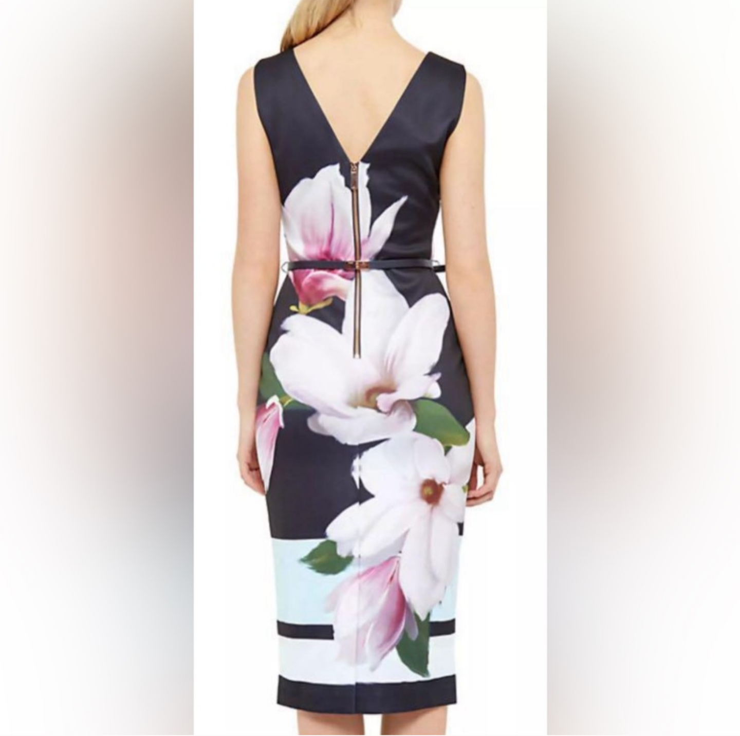 NWT! Ted Baker "Aviah" belted dress sz Ted4 (US size 10)